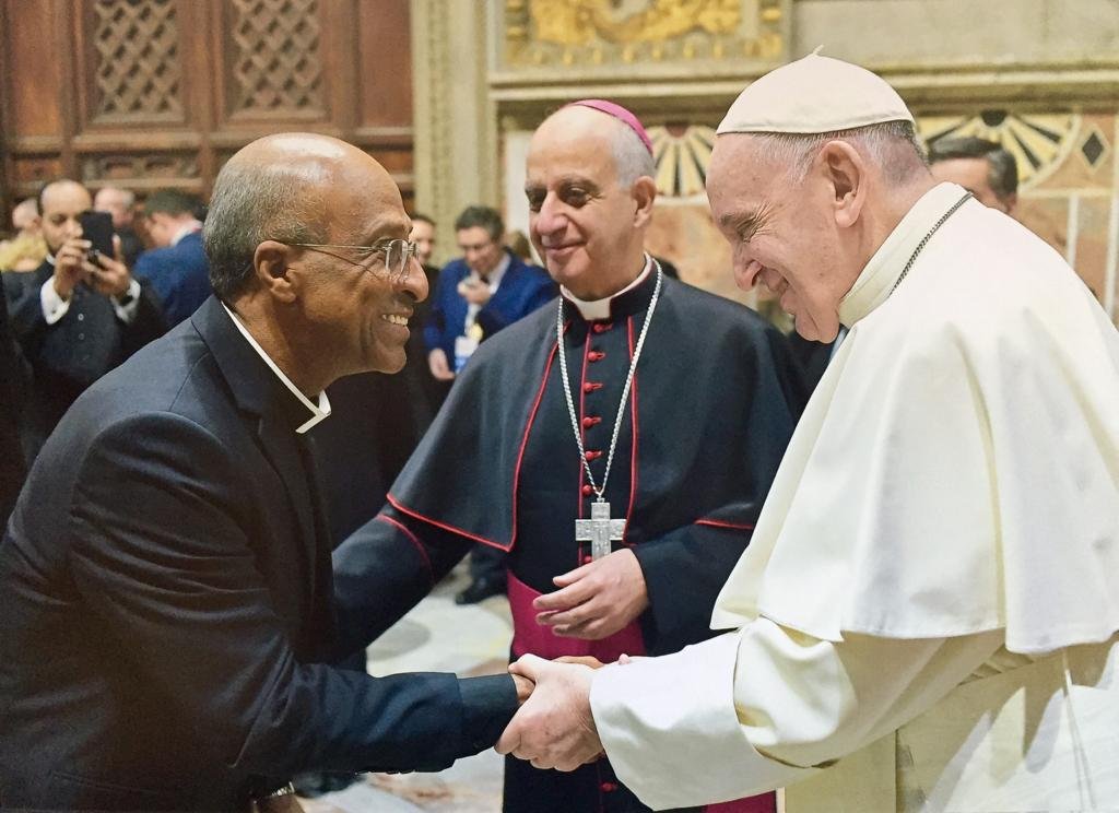 Reitor da Basílica do Bonfim, Pe. Edson Menezes, participa de audiência com Papa Francisco