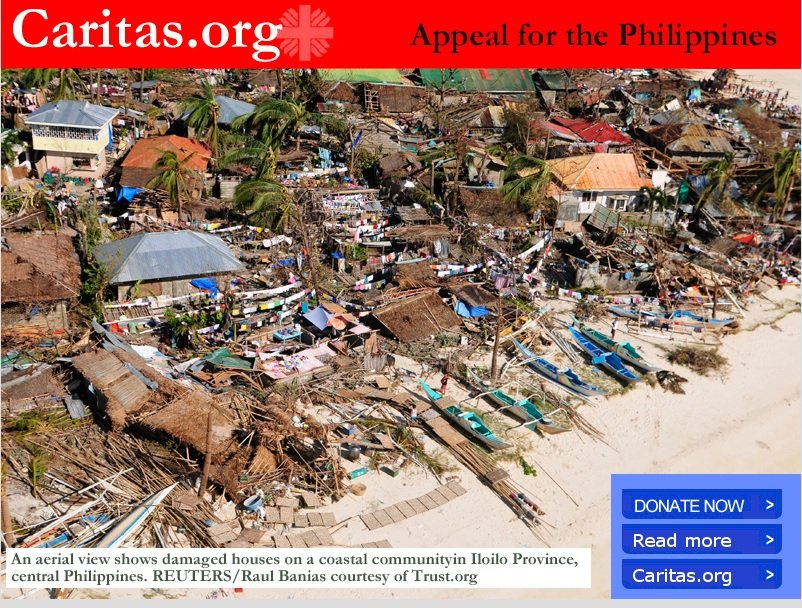 Critas Internacional promove campanha de solidariedade s vtimas de tufo nas Filipinas